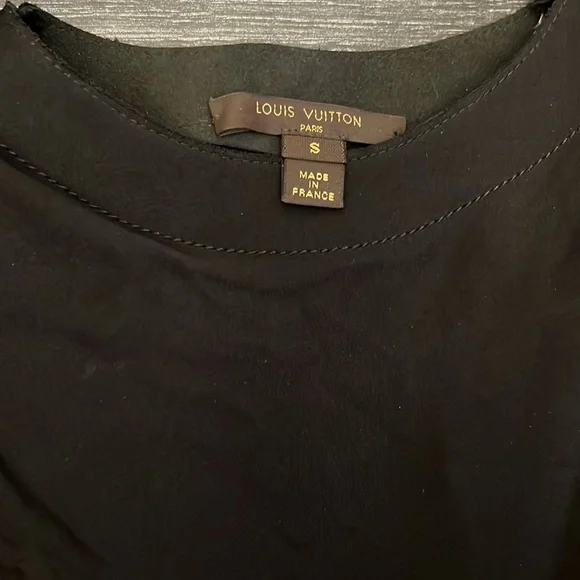 Louis Vuitton black long sleeve belted cocktail dress - Picture 2 of 4